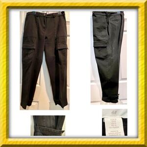 H&M pants black cargo pants - black - size 10 - never worn. BOGO
